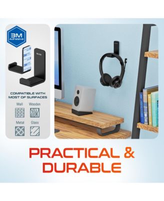 Wireless Computer Headset with USB Dongle and Hook, Bluetooth Headset with Noise Canceling Mic, 15 Hrs talk time, Wireless Headset for Computer, Cell Phone, Drivers, Office, Call Center - Black