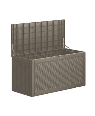 100 Gallon Wicker Resin Deck Box