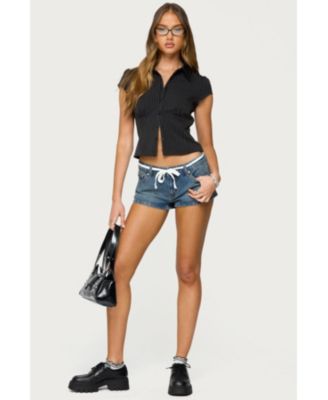 Women's Juney Pinstripe Tailored Button Up Shirt