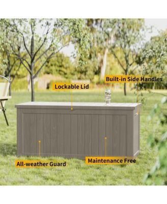 230 Gallon Large Resin Outdoor Storage Box