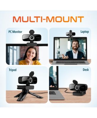 20X Wireless Computer Headset with Noise Cancelling Mic, Bluetooth Headphones Kit includes 1080p HD Webcam and Ergonomic Vertical Mouse and Keyboard, Compatible with Windows/Linux/Mac/PC/Laptop