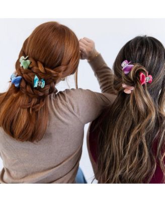 Mini Claw Clip Set - Neon Stripes