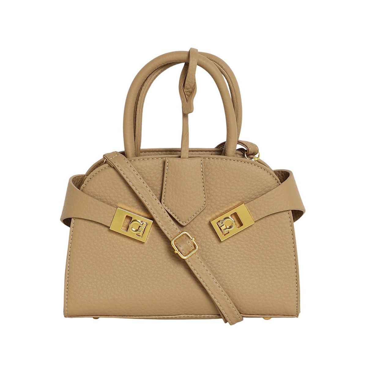 Women's The Small Meridian Hand Bag - Camel Brown - Brown
