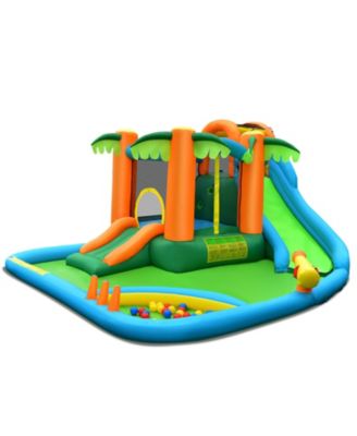 Inflatable Water Slide Park with Upgraded Handrail without Blower