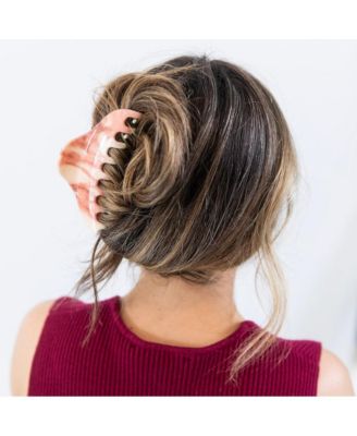 Large Claw Clip - Dusty Rose Marble