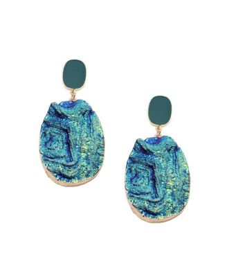 Womens White Under The Sea Drop Earrings