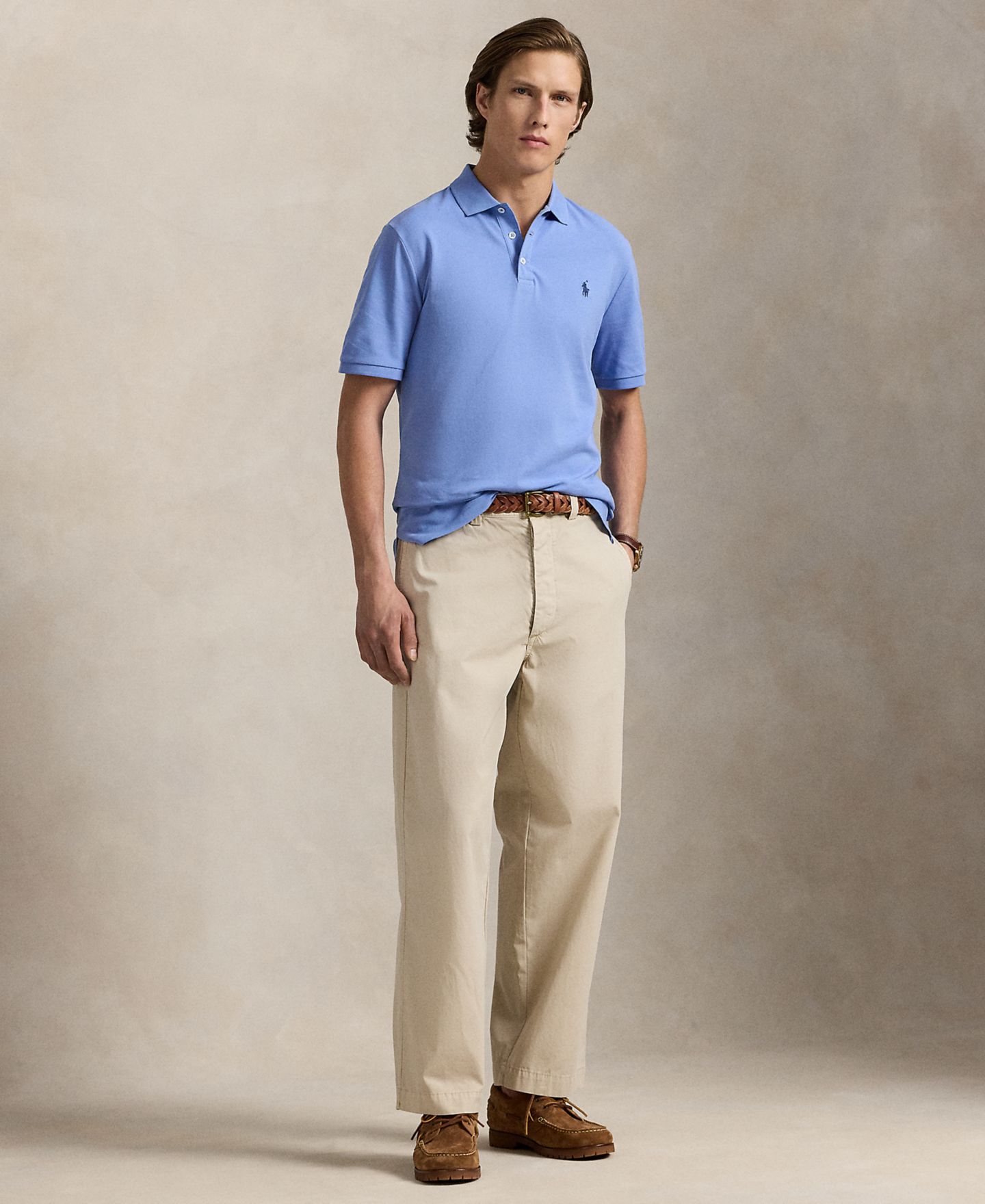 Мужское поло Polo Ralph Lauren Classic-Fit Polo Shirt, цвет: Синий — фото 2