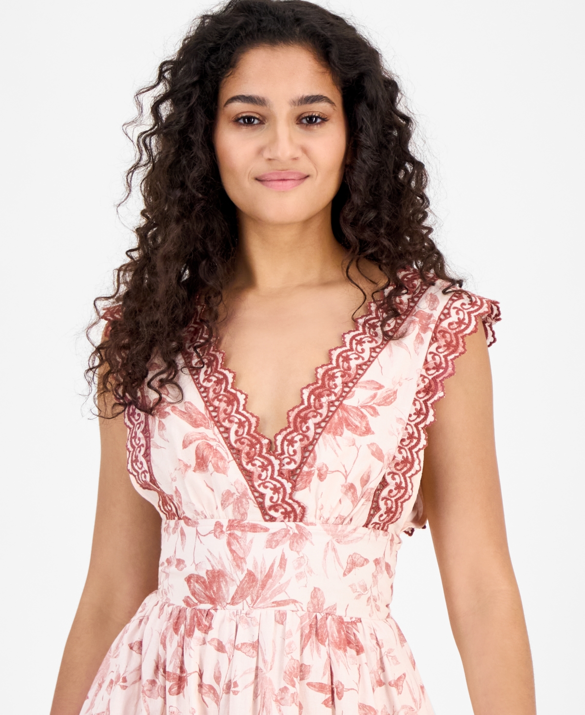 En Saison Women's Sedona Midi Dress In Pink
