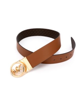 Micheal Kors Women's Embossed Logo Reversible Belt