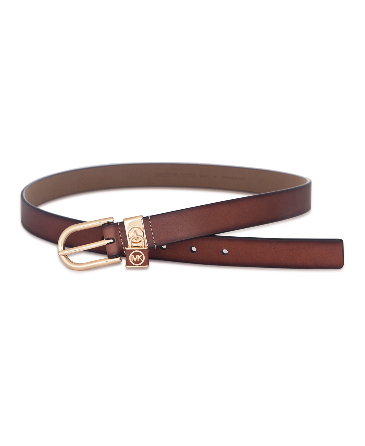 Michael Kors Micheal Kors Women's Padlock Burnished Belt