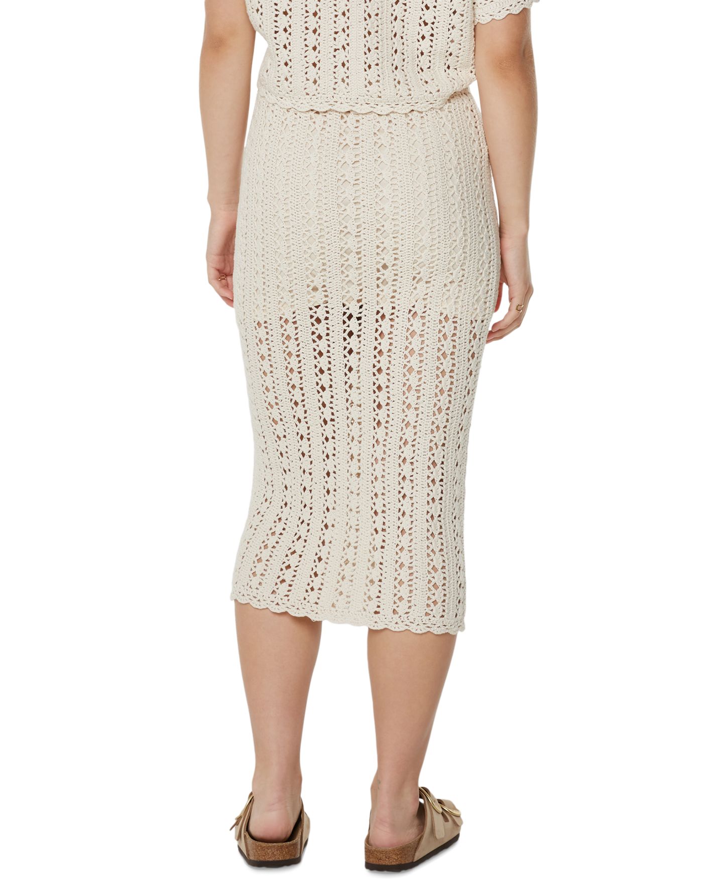 Женская юбка Roxy Sea Swirl Crochet Midi, цвет: Однотонный, вариант 1 — фото 5