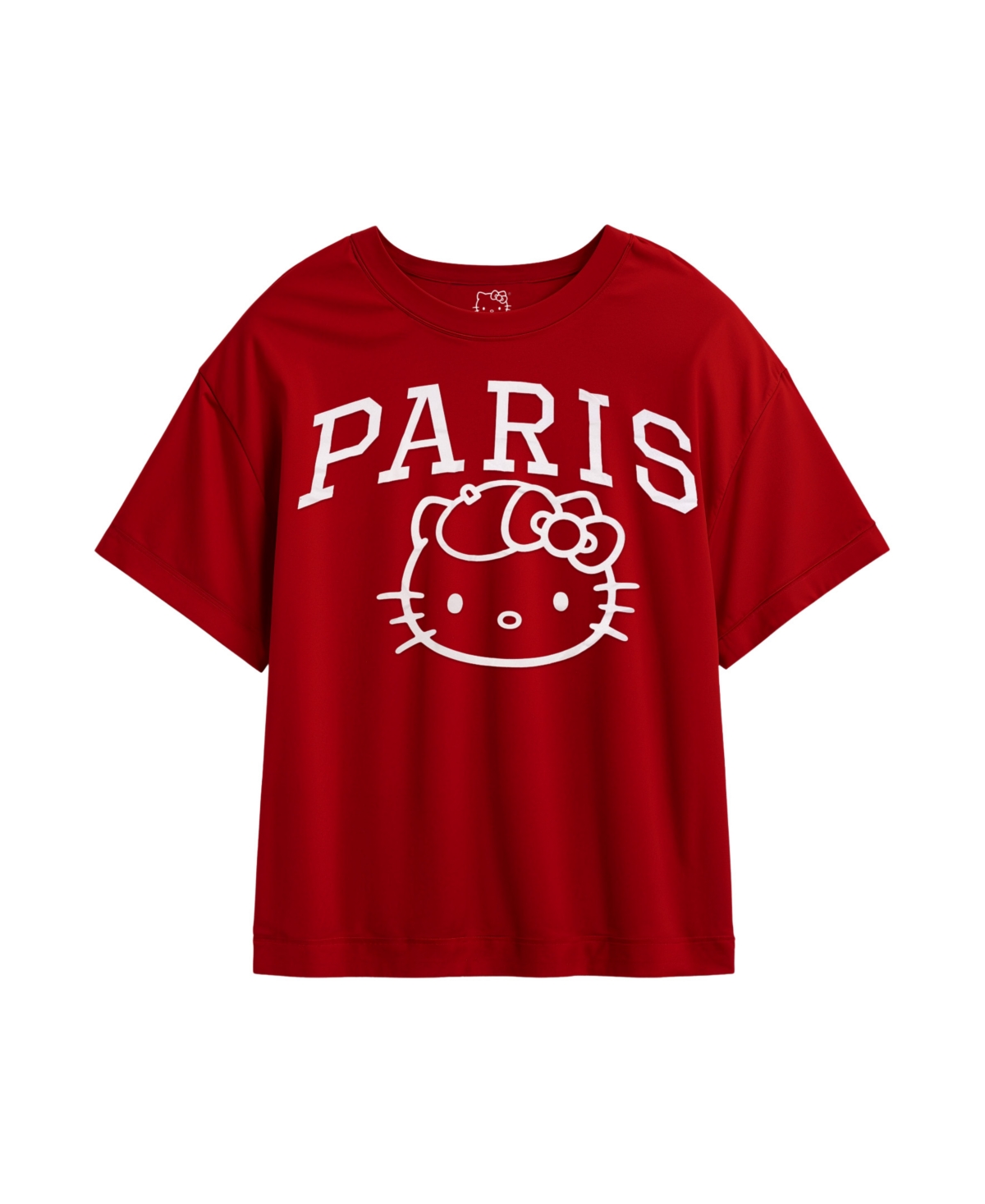 Hello Kitty Kids' Big Girls Short Sleeve Paris T-shirt In Red