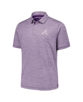 Men's&nbsp;Purple Atlanta Braves Sport San Raphael Island Zone Polo Shirt