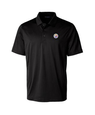 Men's Black Pittsburgh Steelers Prospect Textured Stretch Polo Shirt