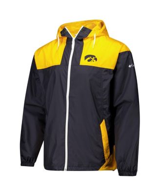 Men's Black Iowa Hawkeyes Flash Challenger II Omni-Shade Full-Zip Windbreaker Jacket