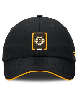 Men's Black/Gold Boston Bruins Authentic Pro Ripstop Adjustable Hat