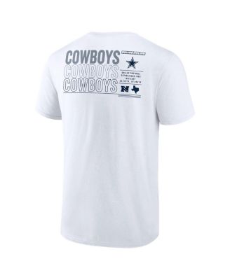 Men's White Dallas Cowboys Repeat Stats T-Shirt