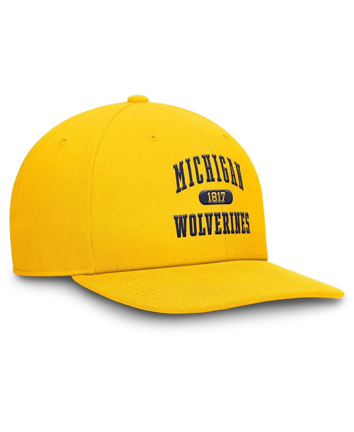 Jordan Men's Maize Michigan Wolverines Athletics Pro Adjustable Hat