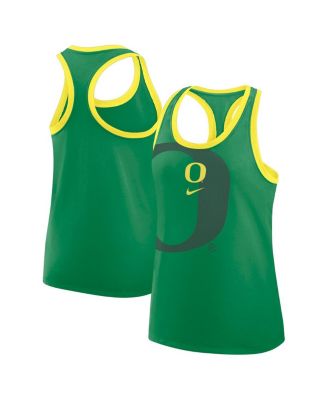 Nike - Women's Green Oregon Ducks Primetime Racerback Tri-Blend Tank Top