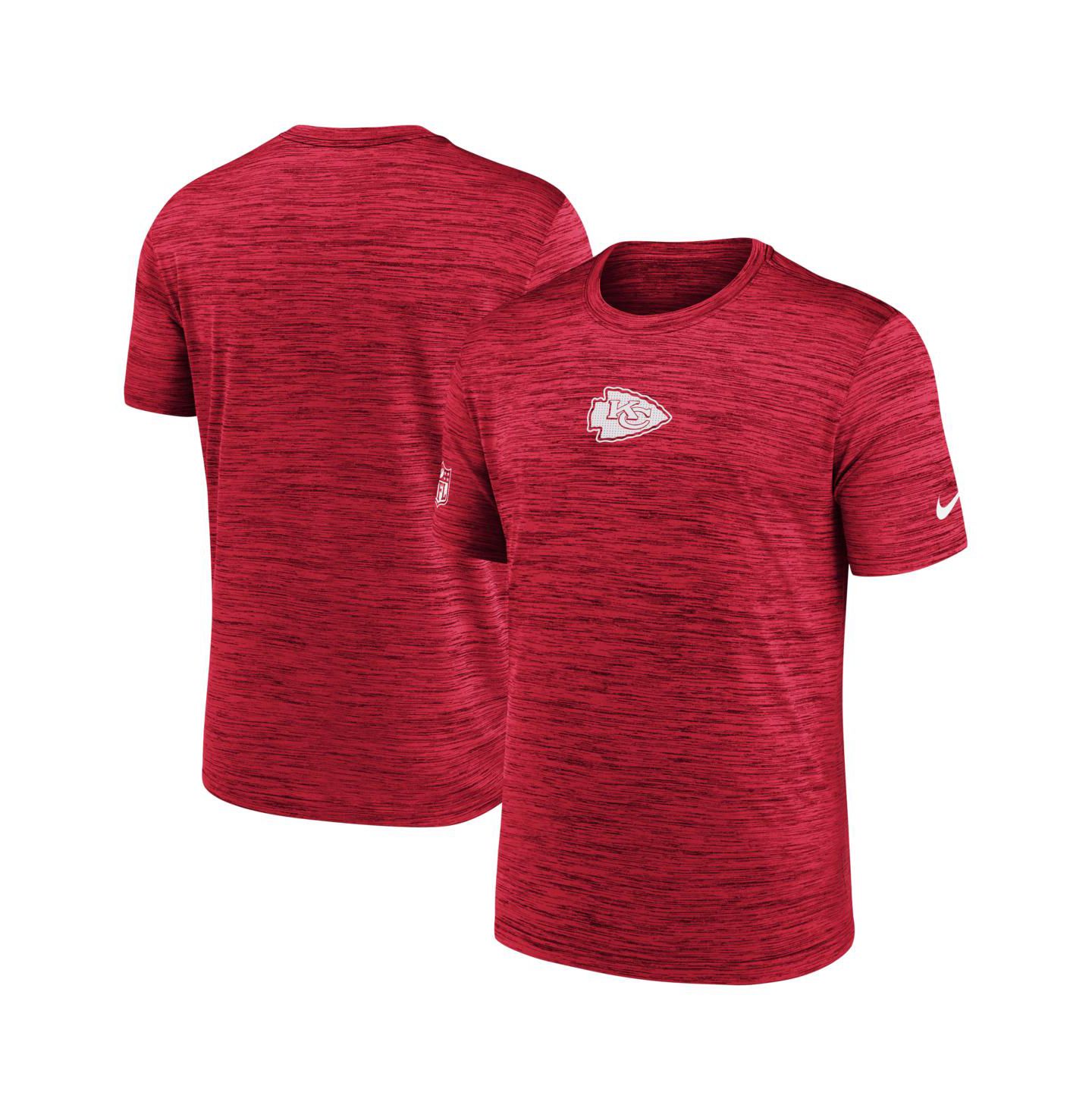 Мужская футболка Nike Kansas City Chiefs Sideline Velocity, большие размеры, Red — фото 1