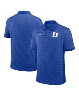 Nike - Men's Royal Duke Blue Devils 2025 Early Season Coaches Sideline Victory Stripe Performance Polo Shirt
