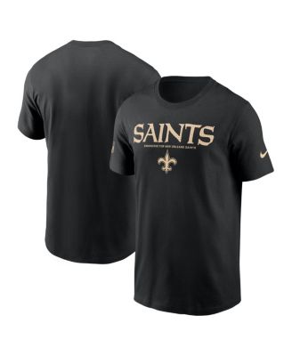 Nike - Men's Black New Orleans Saints Sideline Performance T-Shirt