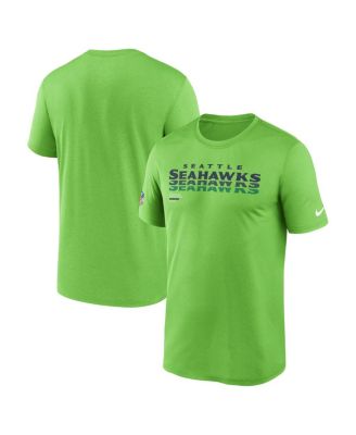 Nike - Men's Neon Green Seattle Seahawks Sideline Legend Performance T-Shirt