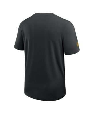 Men's Black Pittsburgh Steelers Sideline UV Performance Coach Shirt