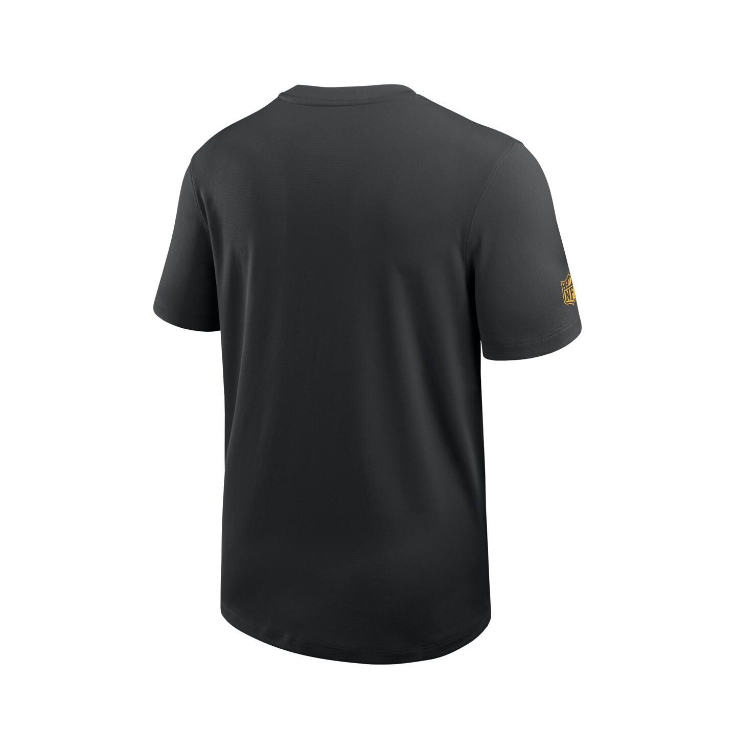 Мужская рубашка Nike Black Pittsburgh Steelers Sideline UV Performance Coach — фото 3