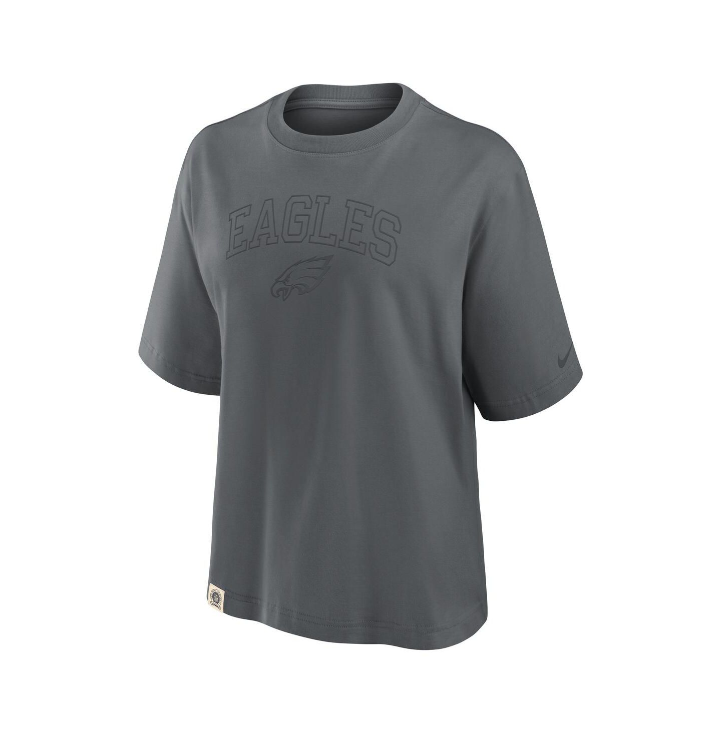 Женская футболка Nike Charcoal Philadelphia Eagles Glory Arch Boxy — фото 2