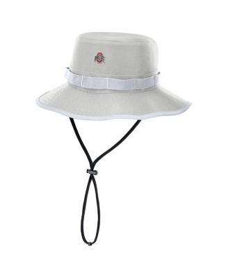 Nike - Men's Gray Ohio State Buckeyes 2025 Sideline Apex Boonie Bucket Hat