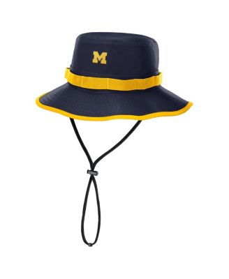 Nike - Men's Navy Michigan Wolverines 2025 Sideline Apex Boonie Bucket Hat