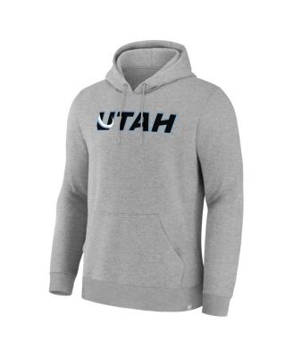 Men's Heather Gray Utah Mammoth Combo Legacy Fleece Pullover Hoodie