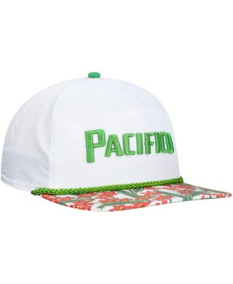Men's White Pacifico Beer Rope Floral Golfer Hat