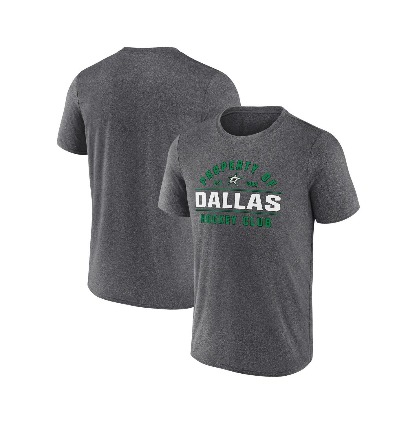 Мужская футболка Fanatics Heather Charcoal Dallas Stars Property of T-Shirt — фото 1