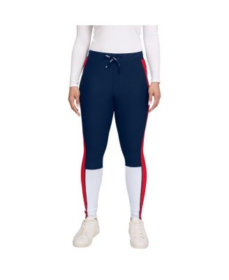 Women's Navy/Red New England Patriots Color Block Leggings