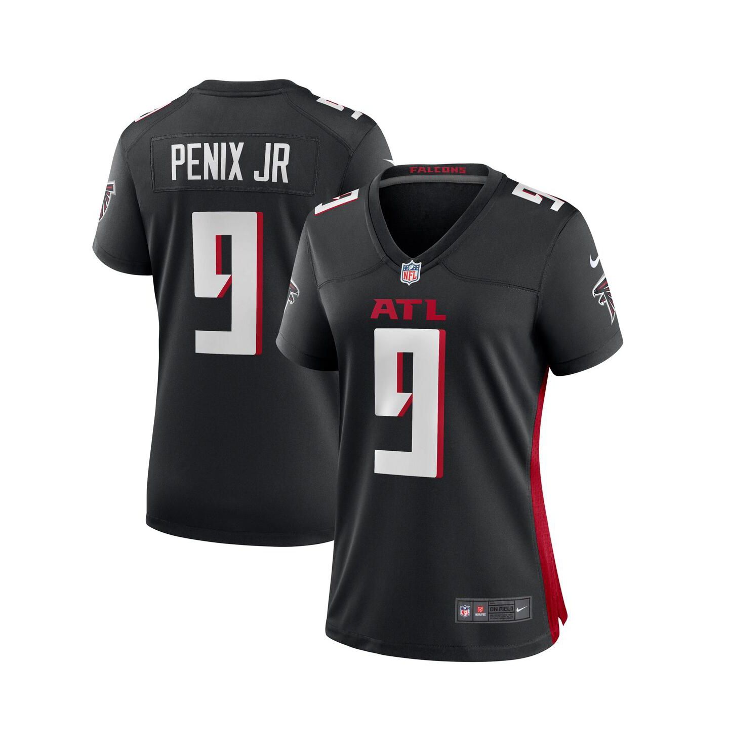 Женский топ Nike Michael Penix Jr. Black Atlanta Falcons Game Jersey — фото 1