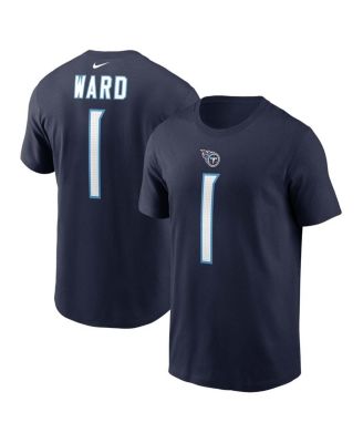 Nike - Men's Cameron Ward Navy Tennessee Titans 2025 NFL Draft First Round Pick Name Number T-Shirt