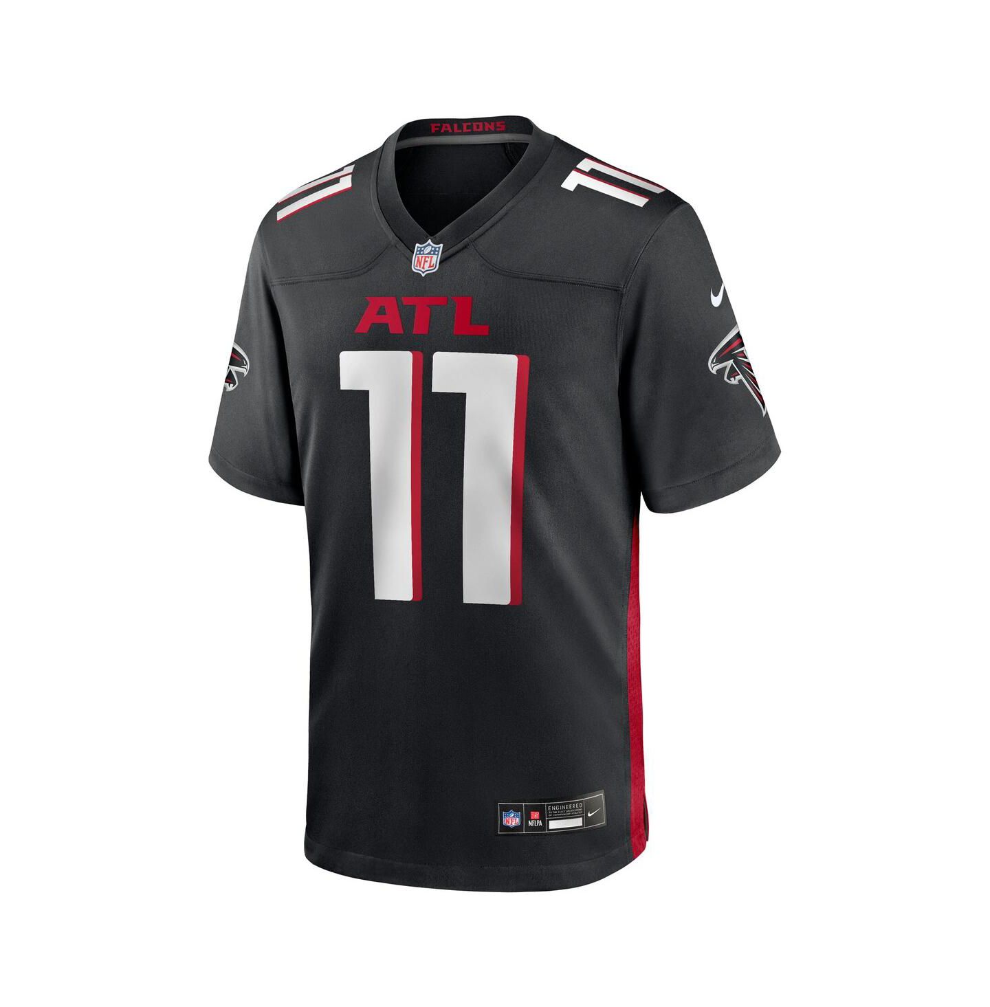 Мужской топ Nike Jalon Walker Black Atlanta Falcons 2025 NFL Draft First Round Pick Game Jersey — фото 2