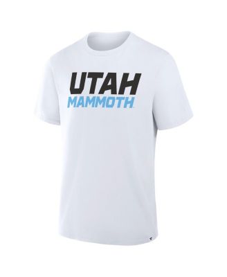 Men's White Utah Mammoth Wordmark Legacy T-Shirt