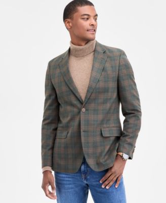 Nautica - Men's Modern-Fit Stretch Pattern Sport Coat