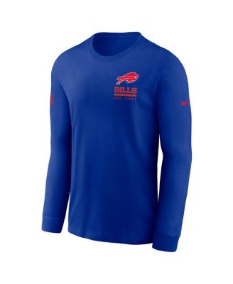Men's Royal Buffalo Bills Sideline Performance Long Sleeve T-Shirt