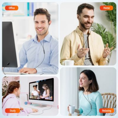 10E USB A Wired Computer Headset with Microphone, 8ft Cord (DWH10E)