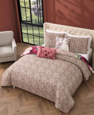 Florence Bedding 220 Thread Count 100% Cotton 5 Piece King Size Reversible Comforter Set