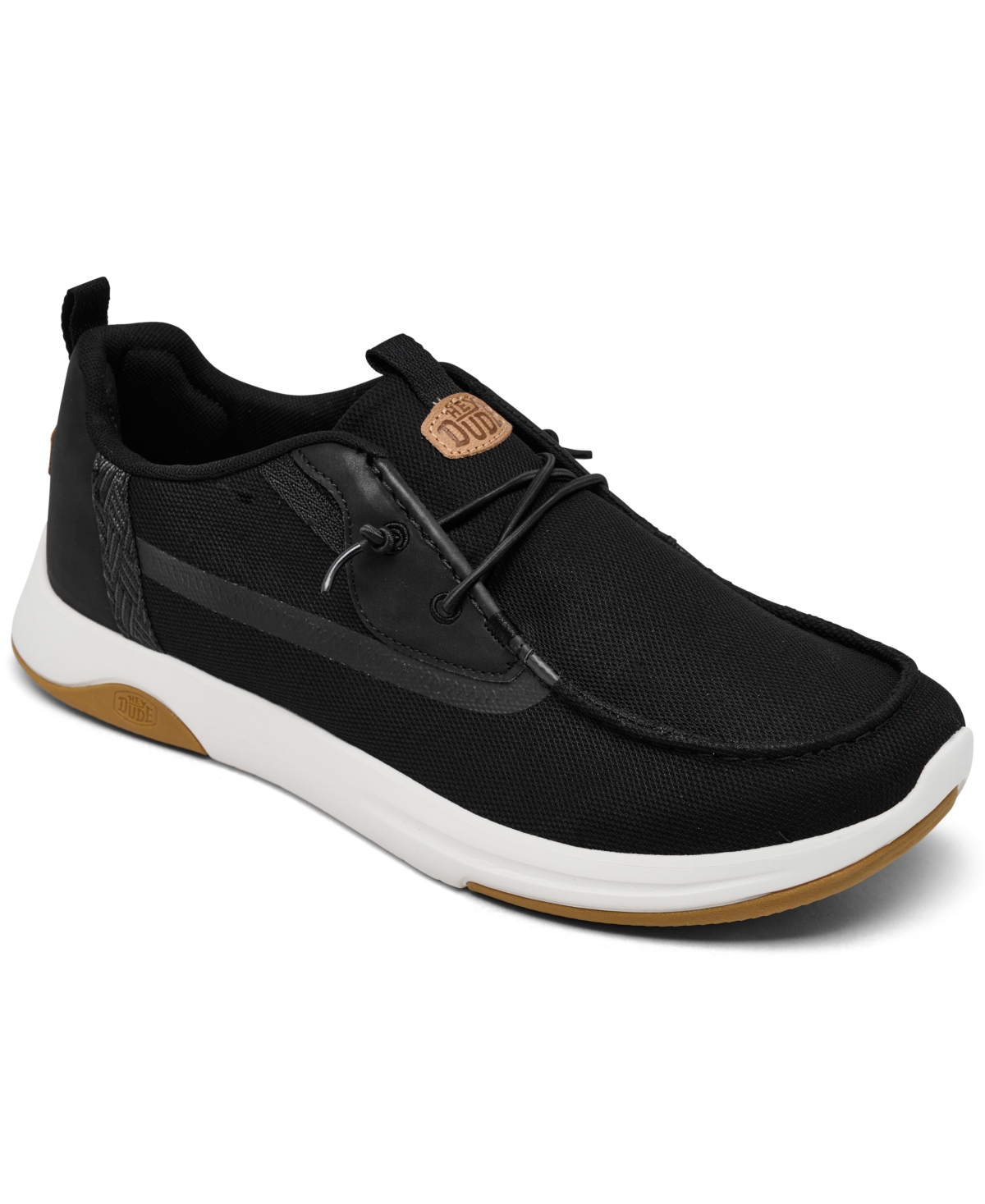 Men's Wally Drift Mesh Casual Sneakers from Finish Line - Black, White, Gum