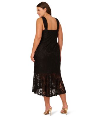 Plus Size Lace Midi Dress