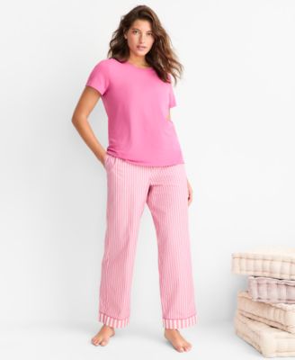 Women's Cotton Blend Short-Sleeve Sleep Tee XS-3X, Macy's Exclusive 