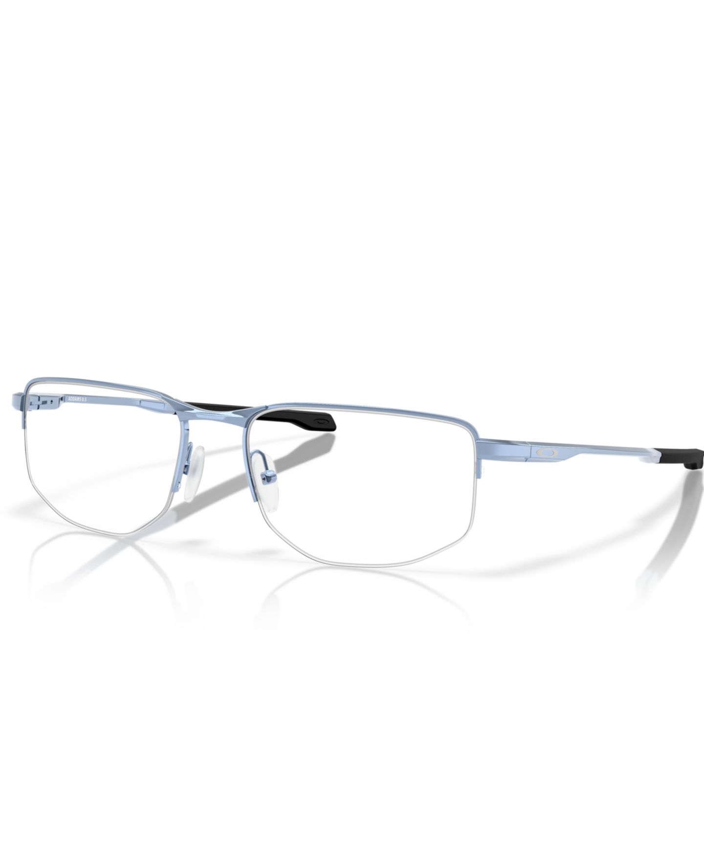 Мужские очки Oakley Man Rectangle Metal OX3035 Addams 0.5 Eyeglasses, цвет: Полированный стоунвош — фото 1