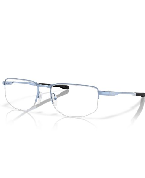 Мужские очки Oakley Man Rectangle Metal OX3035 Addams 0.5 Eyeglasses, цвет: Полированный стоунвош