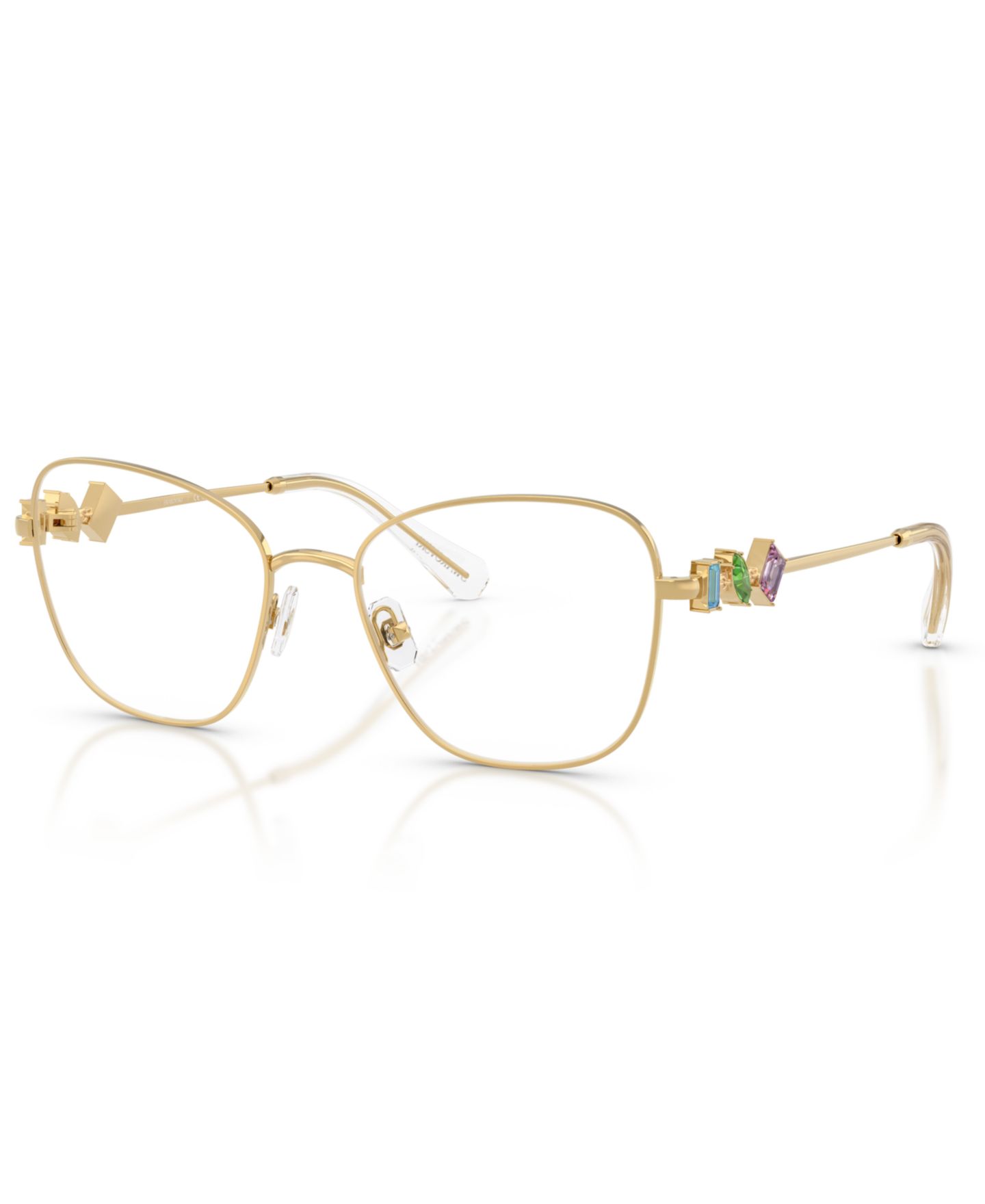 Женские очки Swarovski Woman Irregular Metal SK1025 Eyeglasses, цвет: Золотой — фото 1